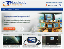 Tablet Screenshot of lookoutsystems.com